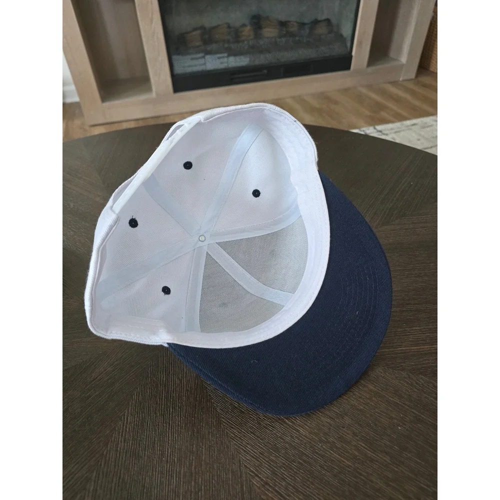 Grand Slam Sports Tournament Atlanta Snapback Hat White Navy Blue Baseball Cap